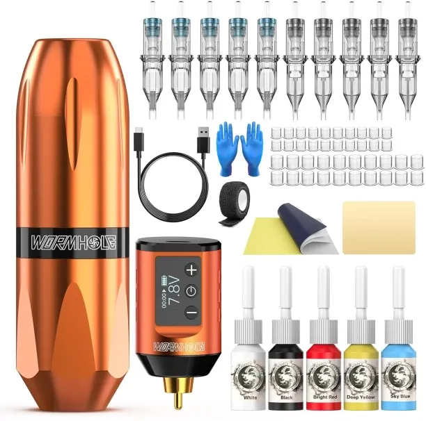 Bloo Wireless tattoo machine set, 1050mAh capacity Engraving Tool Set