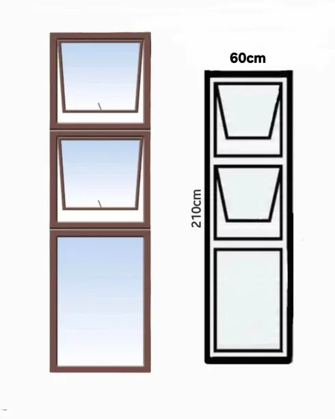 Budget Aluminium 60cm sidelight Aluminium Exterior Door