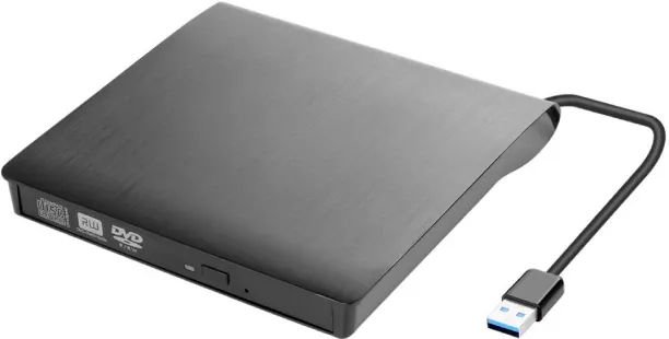 TGT- External USB DVD Drive, Portable DVD/CD RW Burner Reader, Plug And Play. 0 GB External Hard Di…