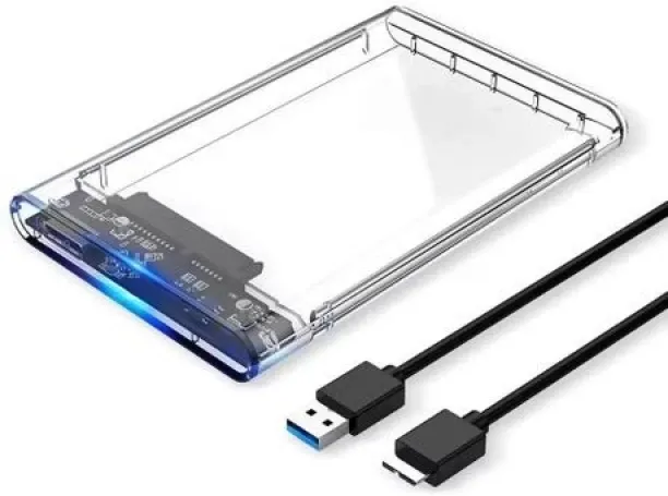 Generic USB 3.0 Hard Drive Enclosure 2.5 inch Clear Portable Hard Drive Case only case not drive 0 …