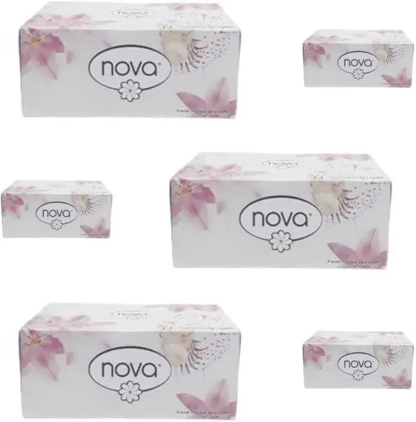 Nova Tissues (200 sheets per box ) 6x Boxes Facial Dry Tissue