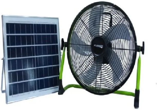 joburgdeals Fussion 14" Solar Rechargeable Floor & Table Fan A+++ 12 cm Table Fan