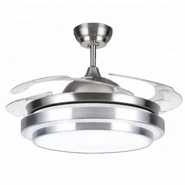SB- Remote Control Retractable blade Quiet Auto Folding Ceiling Fan With Light A+ 420 mm Ceiling Fan