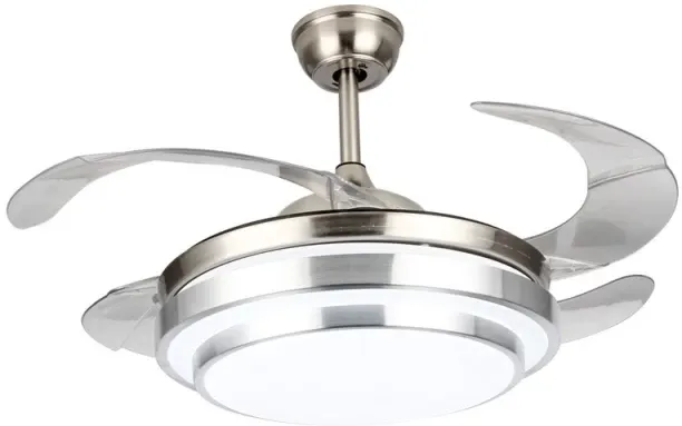MHC Fashion 4 Blade Ceiling Fan With Extendable Blades and Light with Remote A 200 mm Ceiling Fan