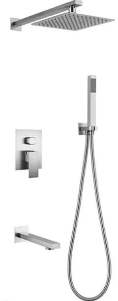 Kessler Superior Shower Set Complete With Diverter Chrome Mixer Faucet
