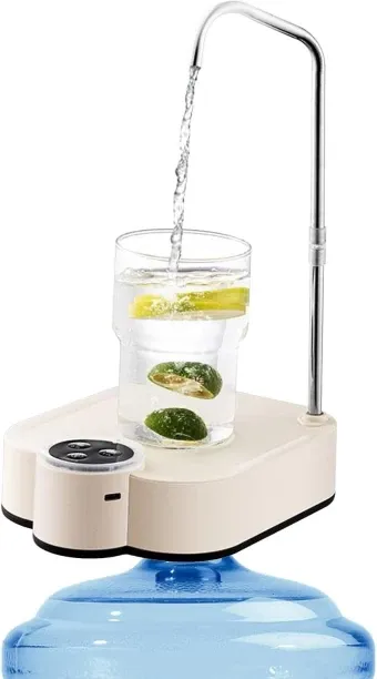LIUHUI Drinking Water Dispenser Pump, Automatic Electric Desktop Water Pump for 2-5 Gallon Jugs, US…
