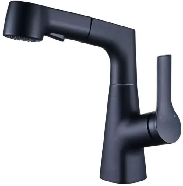 Decorum & Co Vega Pull-Out Rotating Bathroom Mixer Tap Faucet Mount
