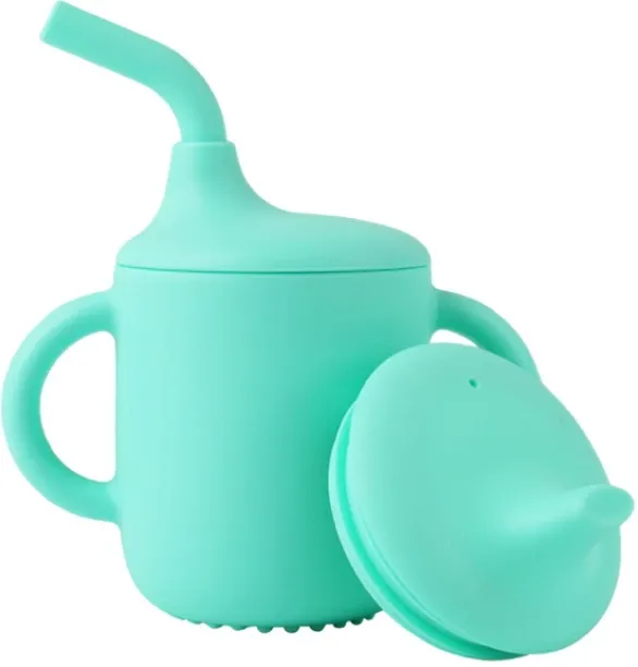 RUIQI Food Grade Double Handle Infant Transition Cup Convertible Sip Feeding Vessel  - Silicone