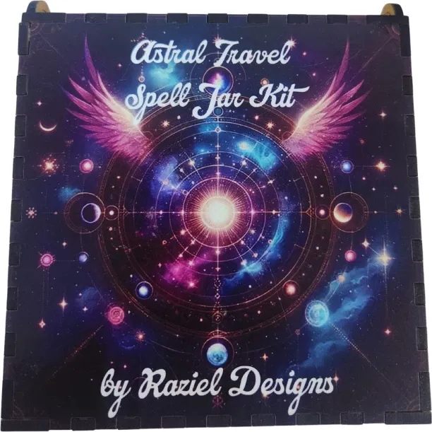 One Stop Gift Shop Astral Travel Spell Jar Kit Wooden Gift Box