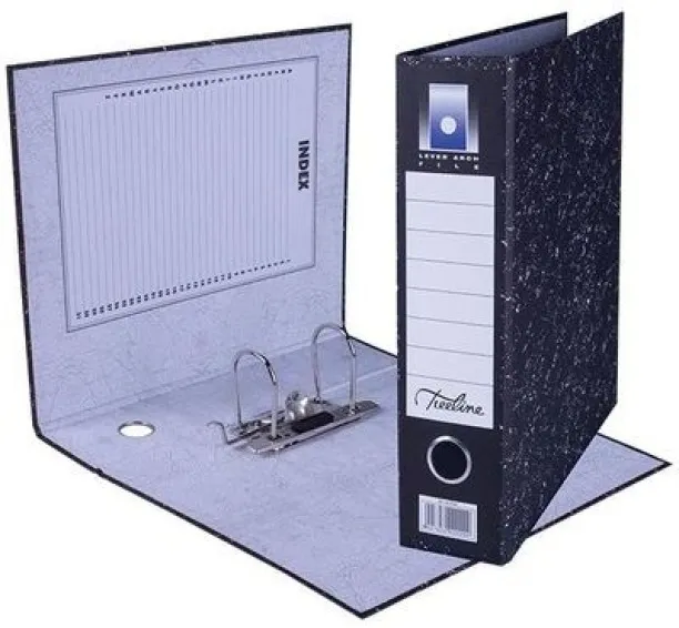 BSC TREELINE Board A3 Brief Upright Lever Arch File 424mm Height, 80mm Spine, 898mm Flat Black