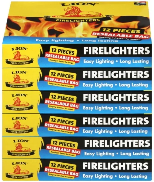 Lion Fire Lighters Chemical Firelighter