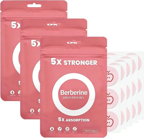 Joy Home Berberine Patches 5X Stronger Formula, Multi-Part Body Application, Suitable for Men and W…