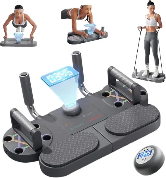 Loznron 3 in 1 Push up Board,Portable Home Gym System Balance Disc Fitness Balance Board
