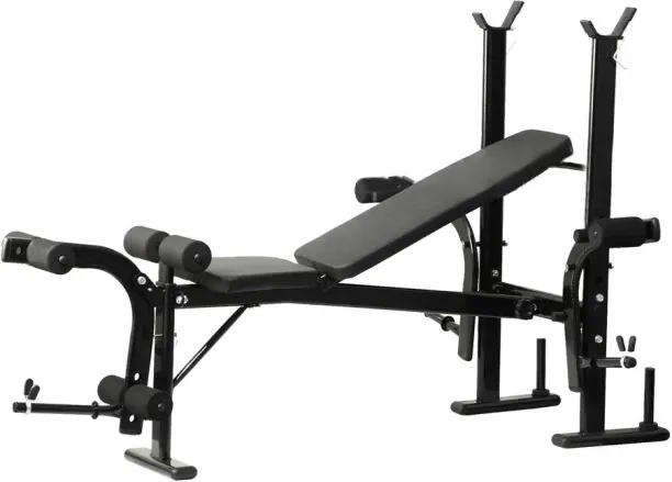 ShopMarket Adjustable Weight Bench with Barbell Rack and Leg Develope Multipurpose Fitness Bench