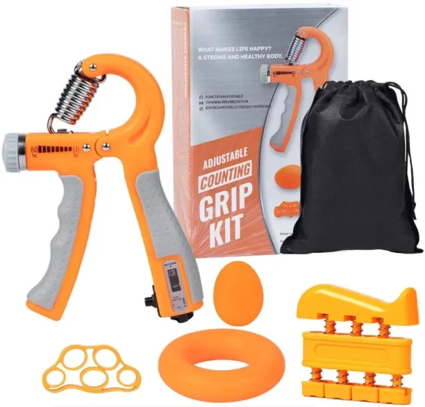 GYM EQUIPMENT Grip Strength Trainer Workout Kit Grip Training Kit (5 Pack) ADJUSTABLE