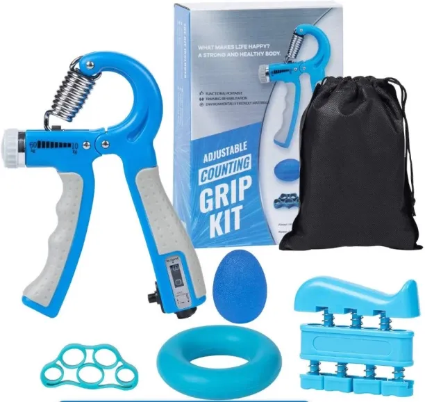 GYM EQUIPMENT Grip Strength Trainer Workout Kit Grip Training Kit (5 Pack) ADJUSTABLE