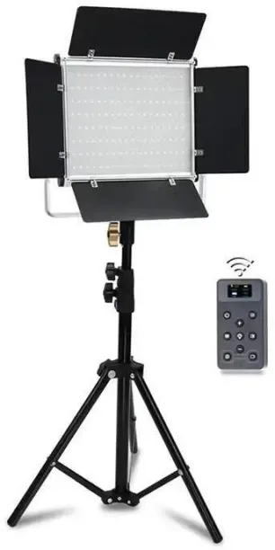 DW Professional LED Studio Camera Light With Stand CRI95/2500K-9000K - W480 Flash