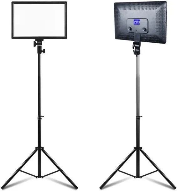 ML Video and Photography Continuous LED Light With Stand A118 - 18 Inch Flash