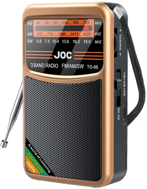 Solala Emergency Pocket Radio FM AM SW Radio Best Reception Battery Operated Mini Radios Portable S…
