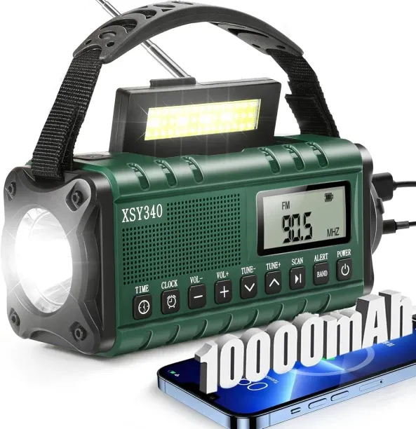 Emergency NOAA Weather Alert Radio with Solar Emergency NOAA Weather Alert Radio with Solar FM Radio