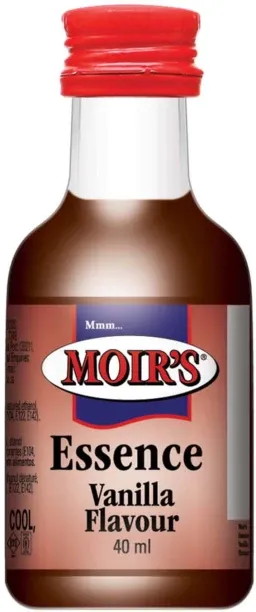 MOIR'S 26 x 40ml Flavouring & Essence Vanilla Liquid Food Essence