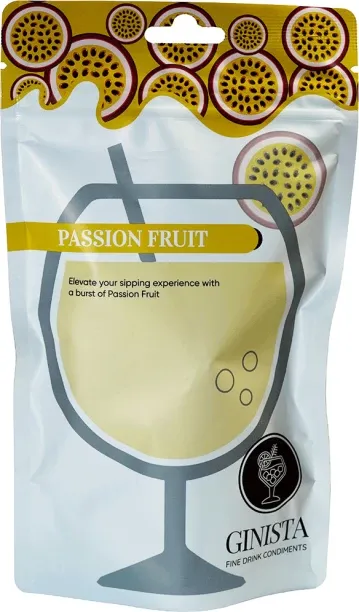 Ginista Fine Drinks Condiments Organic Passion Fruit Cut 30 g