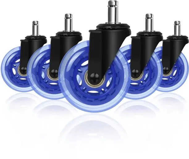 Tuochi Office Chair Caster, 3" Durable Computer Desk Chair Casters Replacement Set of 5 Heavy Duty …