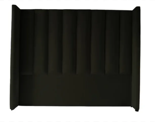I&S Lihle King Size Heardboard With Panels - Black - Bed Frame
