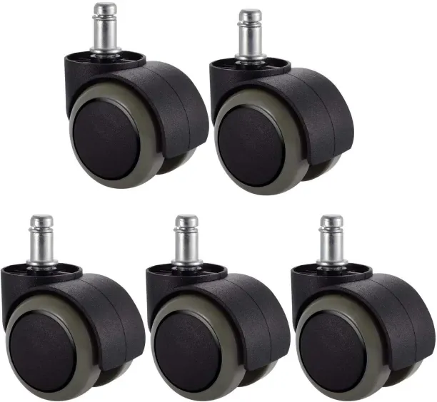 Tuochi 2" Office Chair Casters Wheels Set of 5, Floor Protecting Universal Fit Standard Size Castor…