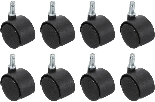 Tuochi Office Chair Wheels Replacement 5/16", 8 Pcs Nylon Heavy Duty Office Furniture Casters Wheel…