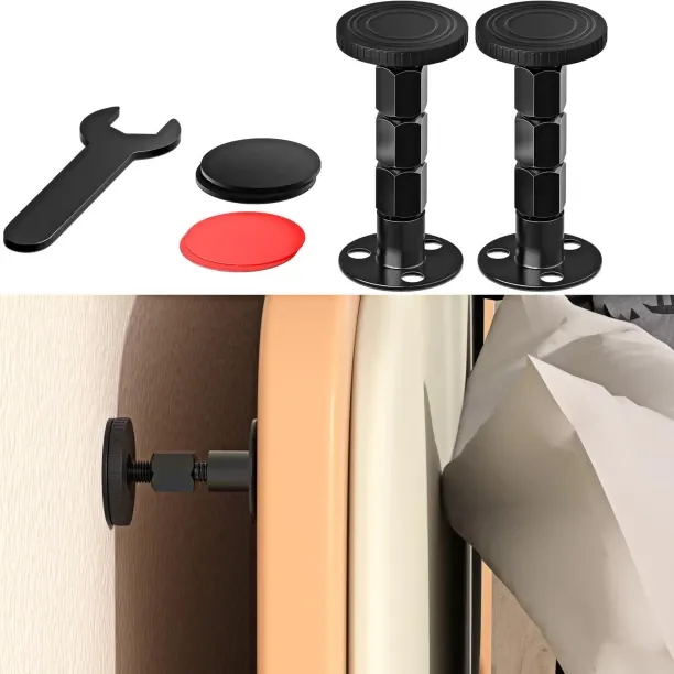 Tuochi 2PCS Adjustable Threaded Bed Frame Anti-Shake Tool, Upgraded Headboard stoppers with Free Fu…