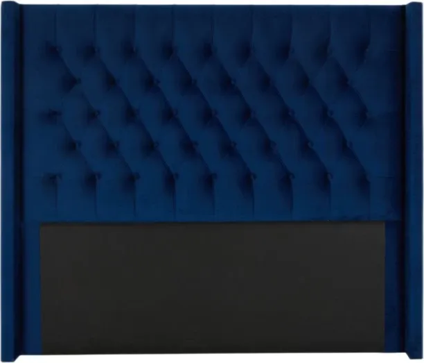 Eva Royal Blue Velvet Queen Size(152cm) Bed Frame