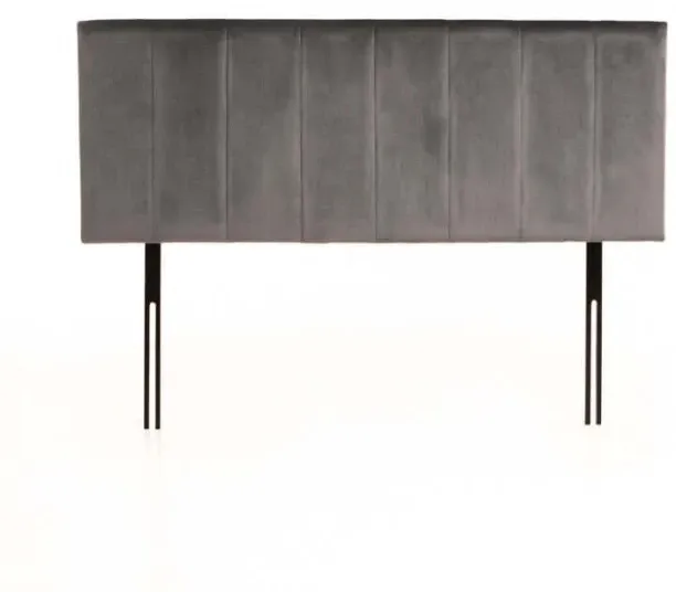 Rankin Velvet Headboad - Grey - Queen 1156200893312 Bed Frame