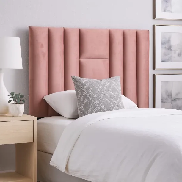 Designer Concepts Diagonal Panel Headboards Queen Nur Pink Bed Frame