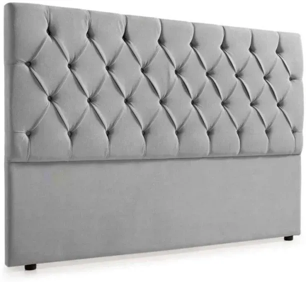 Bella Deep Buttoned Velvet Headboard Bed Frame