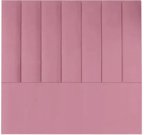 Comfy Home Furnitures Panel Velvet Headboard Pink Queen Bed Frame