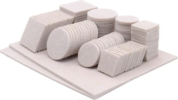 ALANES 98 Piece Self Adhesive Furniture Feet Chair Legs Felt Pads Floor Protector - Grey Table Plac…