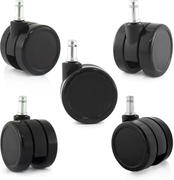 Banglii 2.5 Inch Office Chair Casters for Aeron Steelcase Leap Chair | Dual Injection Polyurethane …