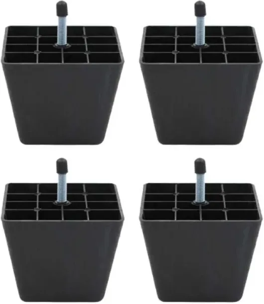 woodly Bed and Couch Leg Stands /Glides - 4 Pack Medium Bed Legs