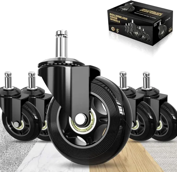 Tuochi Office Chair Wheels,Set of 5,Rollerblade Wheels Replacement for Office Gaming Chairs Caster …