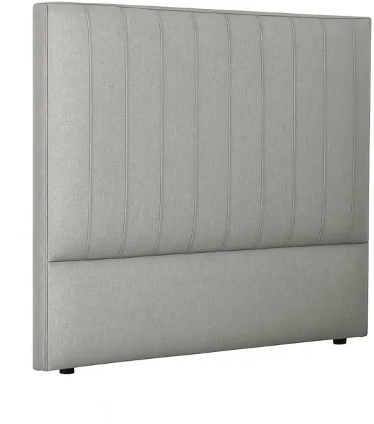 dc Liora Upholstered Linen Headboard King Grey Bed Frame