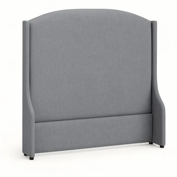 dc Cambri Wingback Headboard TQ Graphite Bed Frame