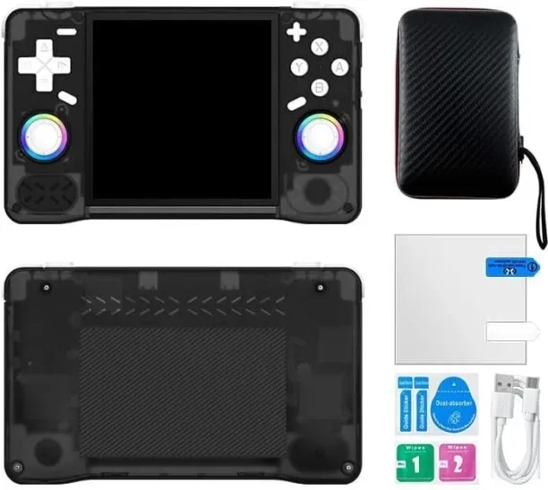 happyfun Portable game console XF40H handheld device with a 4-inch screen, built-in WIFI, capable o…