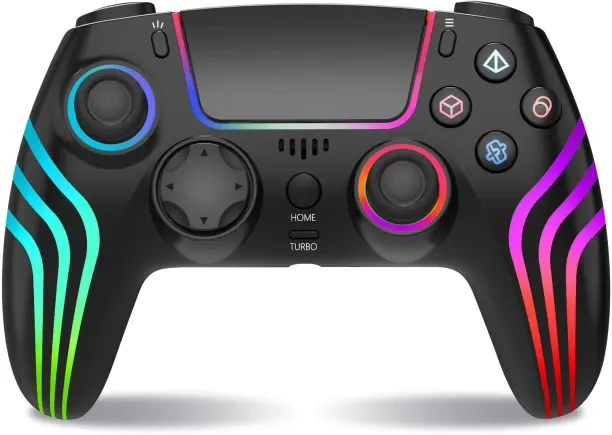 Moucles Wireless Controller for PS4 with LED Lighting, Remote Controller Compatible with PS4/PS4 Sl…