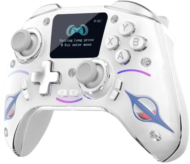 gamepad Wireless Gaming Controller with Screen, Hall Effect Joysticks & Dual Hall Sensors, Large Di…