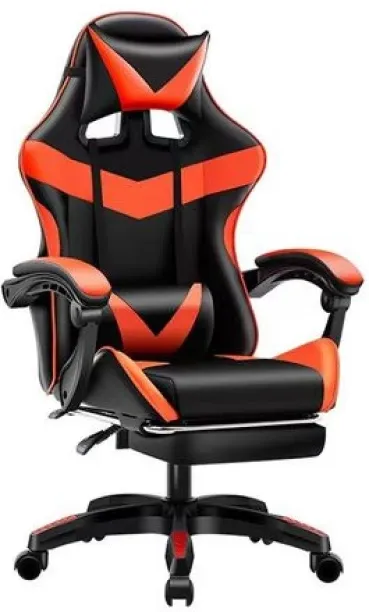 Zzztrade Gaming Chair with Pull Out Foot Rest Computer Office Chair Gaming Chair