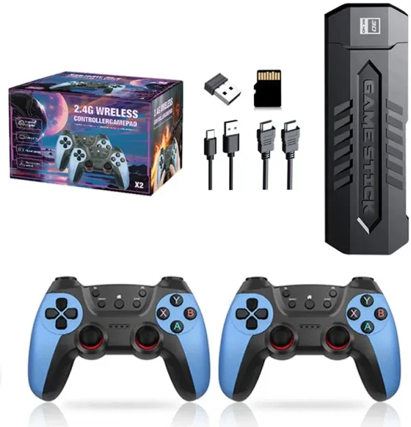 marevic X2 Game Stick 4k 68G 40000 Games Retro Console UItra Game Stick HD Video Game Console Doubl…