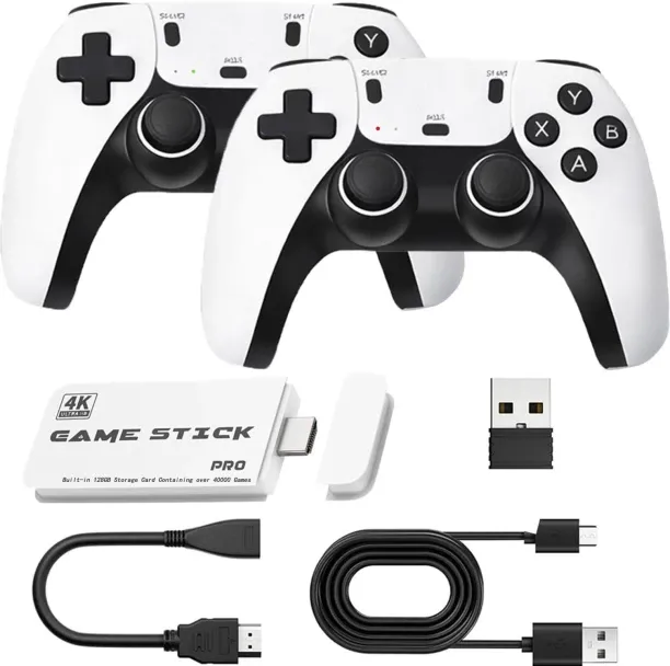 Granty 2026 Upgrade M15 Retro Game Stick Pro, 128G, with 40,000 Built-in Classic Video Games, Retro…