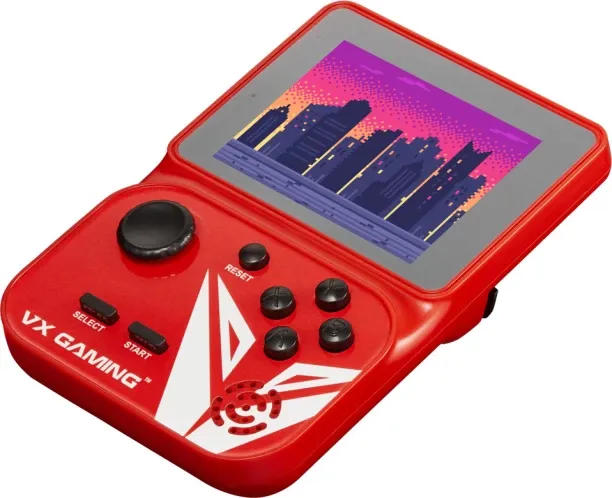 VX Gaming Nostalgia Series Handheld Retro Game Station with 4GB Micro SD - Red VX Gaming Nostalgia …
