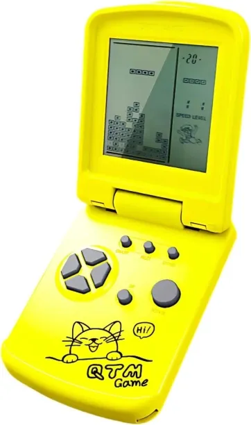 Granty 3.5-Inch Screen Block Game Console With Unique Flip Design Built-in 26 Retro Games Multiple …